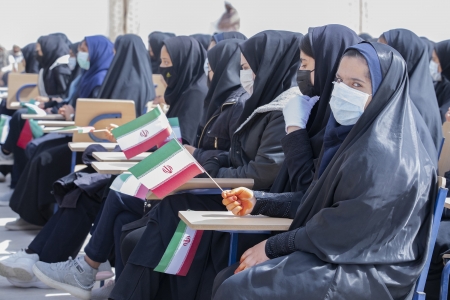 افتتاح مدرسه مهر عظام - هیرمند